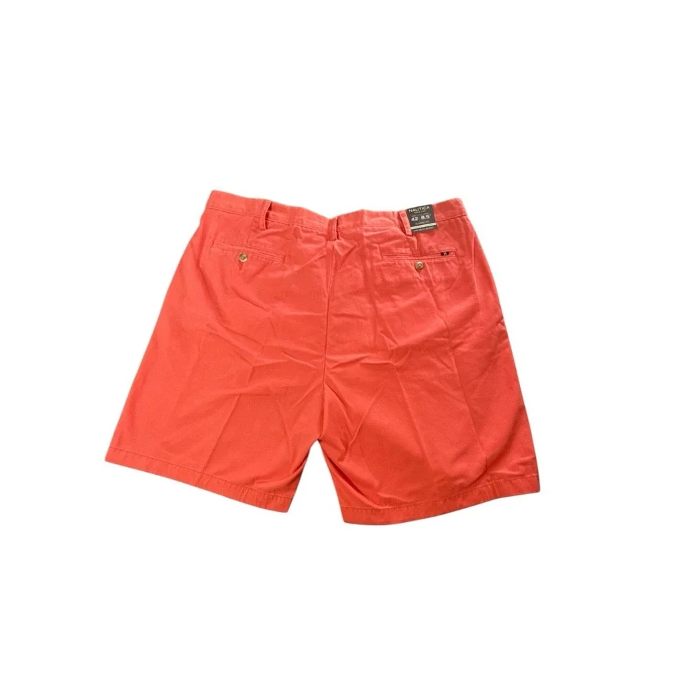 Nautica Men's Port Coral The Deck Short 8.5 Inch Inseam Size 42W‎ NWT